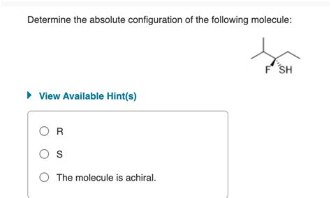 Absolute Configuration Simple Example に対する画像結果