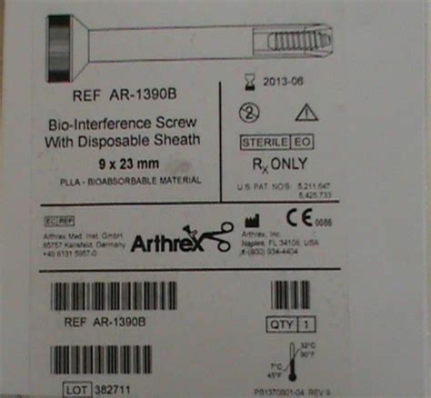 Toradh íomhá ar Arthrex Bio Interference Screws