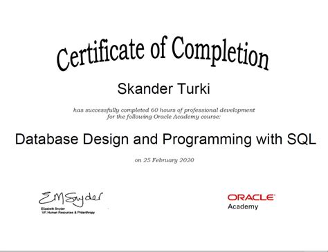Toradh íomhá ar Database Design and Programming