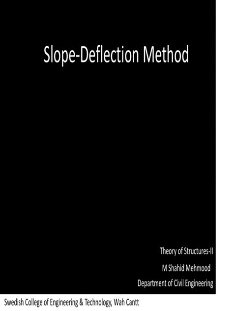 Image result for Slope Deflection Method Jeff Hanson