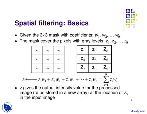 Spatial Filtering Code Output Sample に対する画像結果