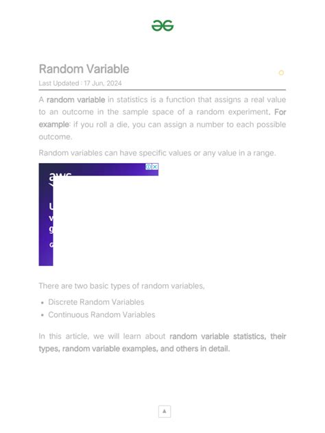Image result for Random Variable Types