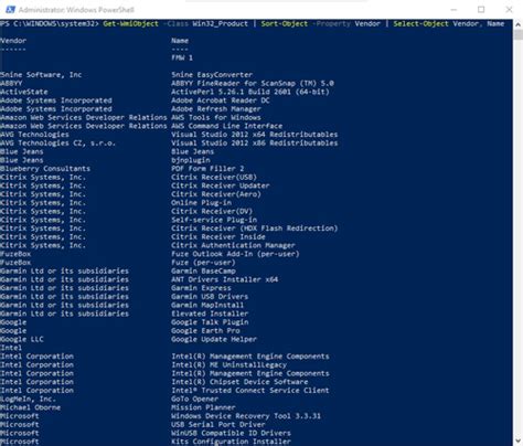 Image result for PowerShell Application List