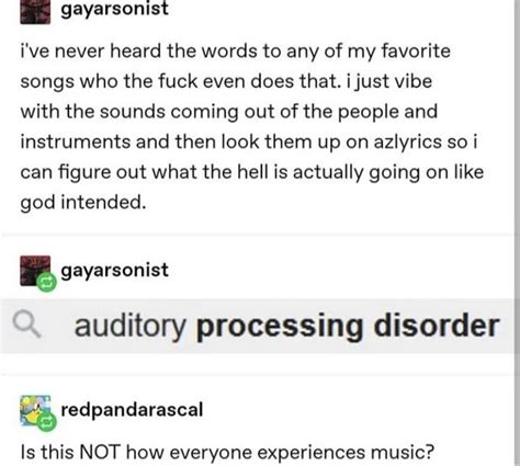 Image result for Auditory Processing Disorder Meme