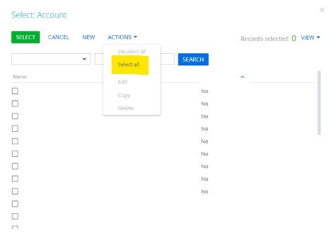 Image result for SelectAll Modal