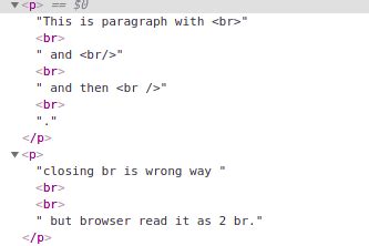 Image result for Self Closing Tags in HTML