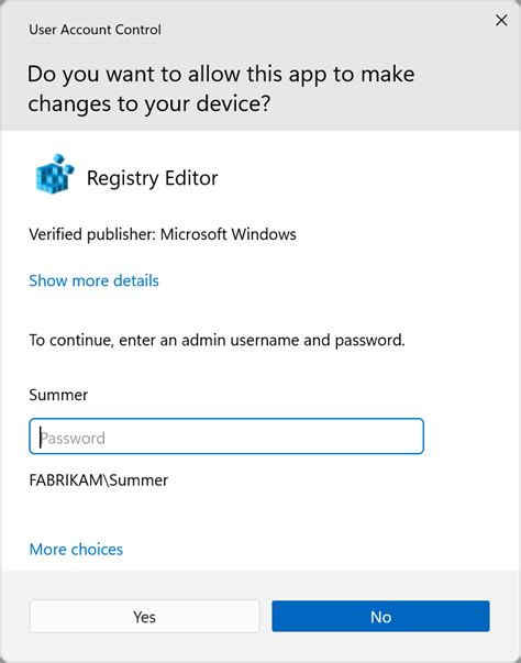 User Account Control Prompt Window に対する画像結果