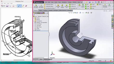 Afbeeldingsresultaten voor Sweep Revolve Base SolidWorks