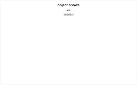 Random Object Show Generator Perchance に対する画像結果