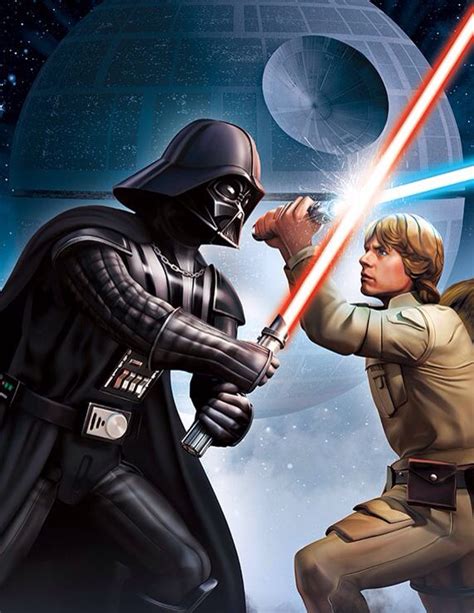 Image result for Luke vs Vader Blue