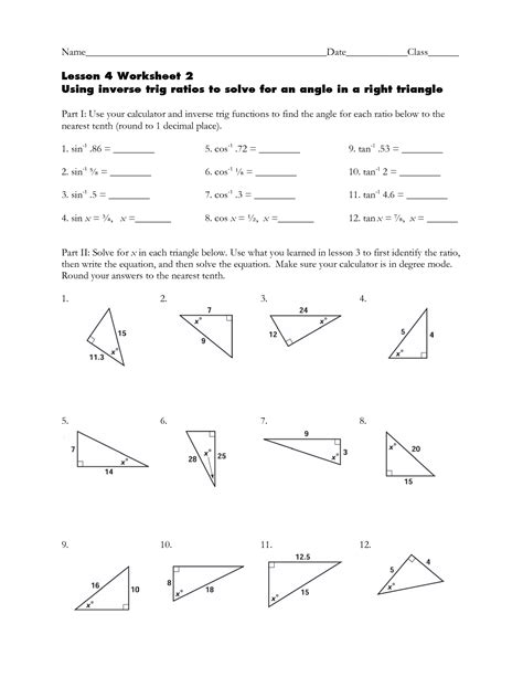 Afbeeldingsresultaten voor Inverse Trig Functions Worksheet