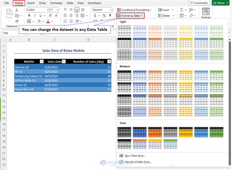 Toradh íomhá ar Excel Auto Styling