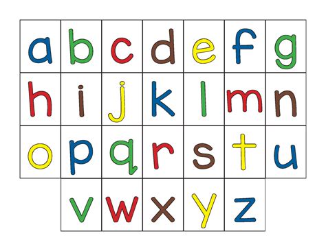 Image result for Color-Coded Letters