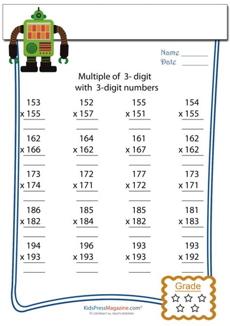 Year 4 Math 5 Digit Multiplication के लिए छवि परिणाम