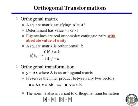 Image result for Orthogonal Matrix Eigenvalues