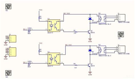 Image result for 2 Channel Relay Module Schematic