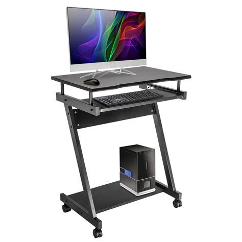 Image result for Small Computer Desk with Keyboard Tray