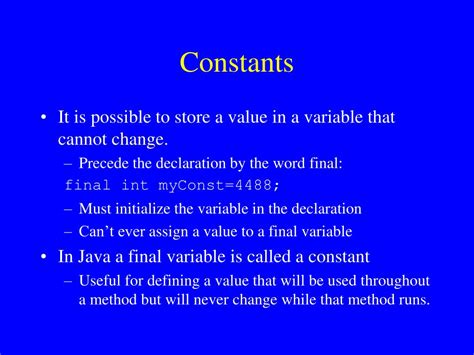 Image result for Constant Variable Declaring in Java