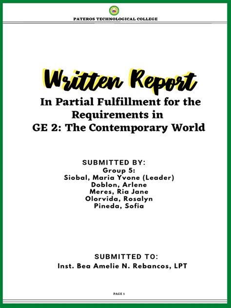 Image result for Module Report Format