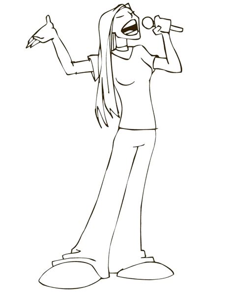 Afbeeldingsresultaten voor Coloring Pages Beautiful Singer
