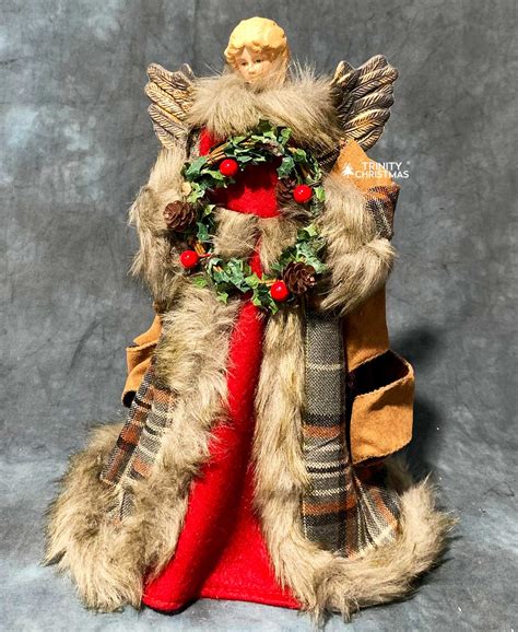 Toradh íomhá ar Angel Tree Topper Red Dress