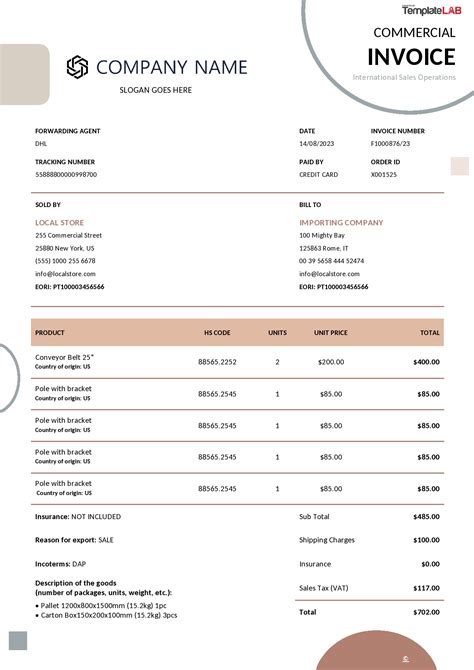 Invoice Exemple에 대한 이미지 결과