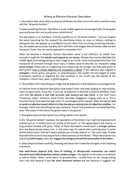 Character Description Examples に対する画像結果