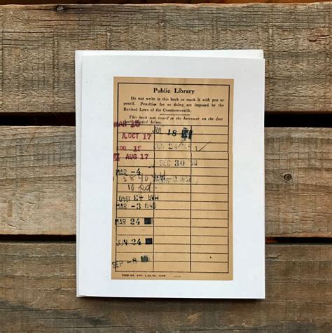 Afbeeldingsresultaten voor 90 Library Sign Out Card