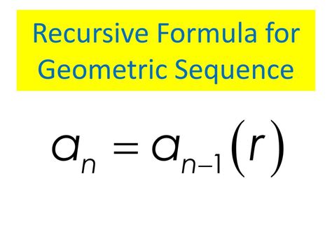 Image result for Geometric Recursive Formula