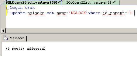 Toradh íomhá ar Oracle SQL with No Lock