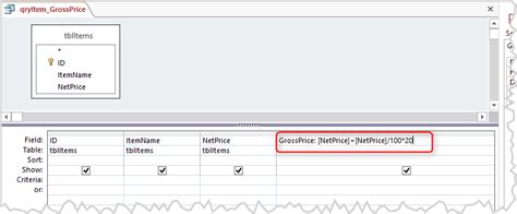 Image result for Access Query Calculated Field