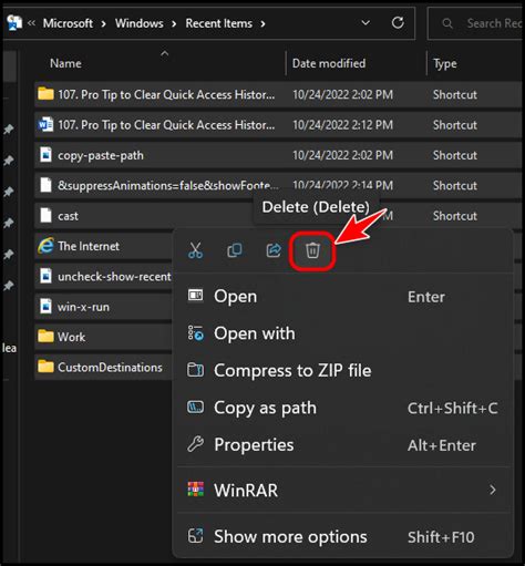 Quick Access File History に対する画像結果