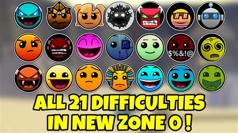 Image result for Geometry Dash Difficulty Icons
