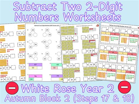 Toradh íomhá ar Add and Subtract 2-Digit Numbers Worksheet