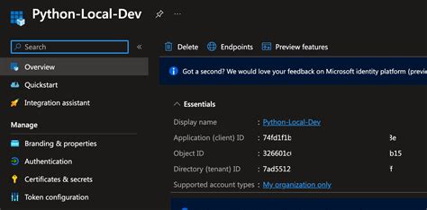 Working with Azure Python SDK Infra に対する画像結果