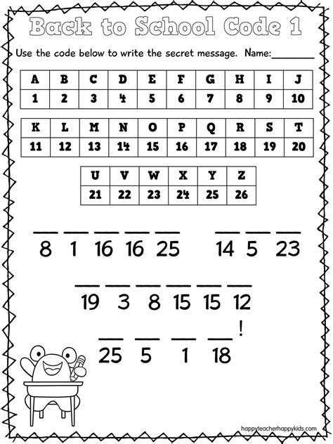 Image result for Secret Message Decoder Worksheets