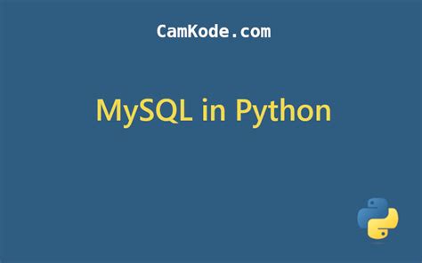 Image result for Python Scripts with MySQL Tutorial