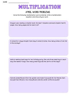 One Step Word Problem Involving Multiplication Scenario に対する画像結果