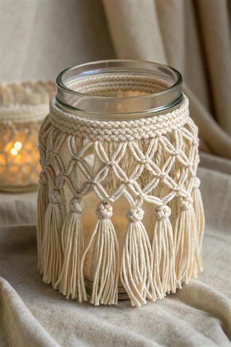 Making Macrame Jar Covers に対する画像結果