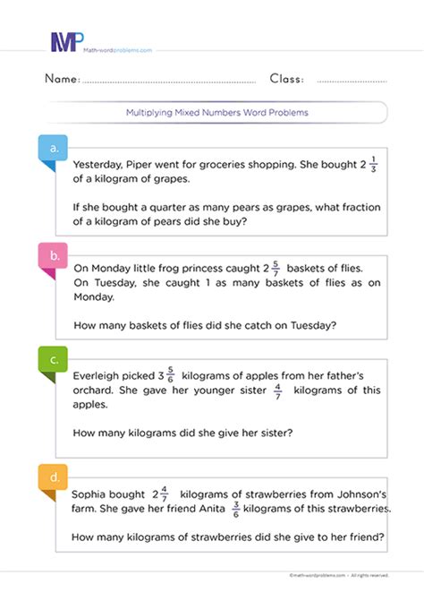 Image result for Mixed Number Word Problems