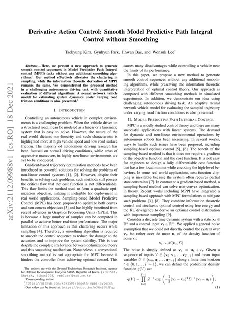 Image result for Model Predictive Path Integral Control