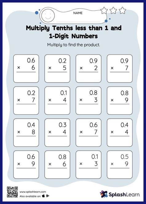 Image result for Multiplying Whole Numbers Worksheet