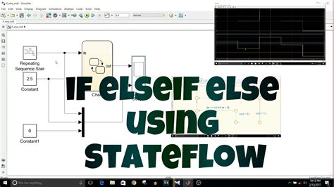 Toradh íomhá ar Matlab Simulink Stateflow