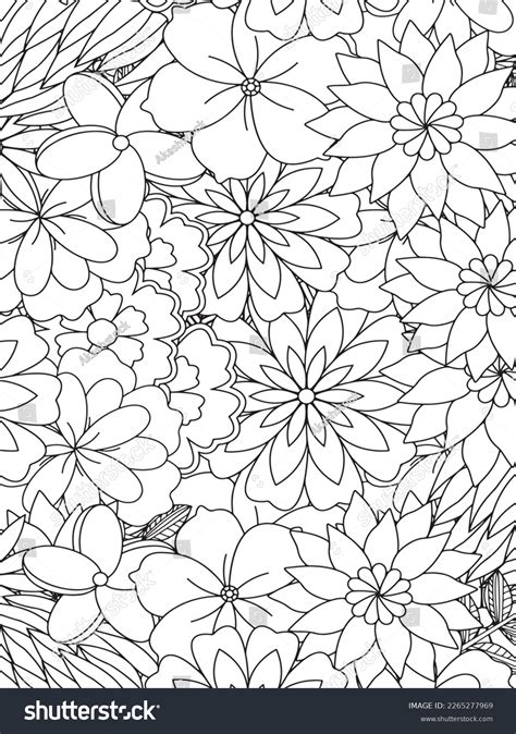 Seamless Floral Pattern Coloring Pages എന്നതിനുള്ള ഇമേജ് ഫലം