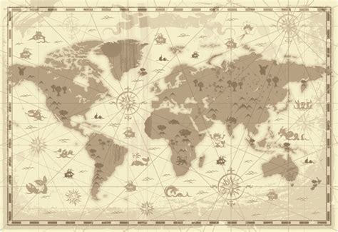 Image result for First Map of the World Vector