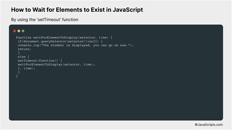 Wait in JavaScript-साठीचा प्रतिमा निकाल