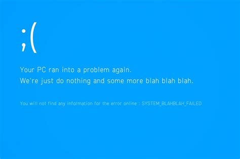 Afbeeldingsresultaten voor Error Winows Blue Screen