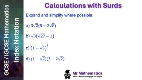 Toradh íomhá ar How to Calculate Surds in Maths