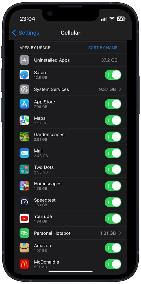 Image result for iOS Cell Settings