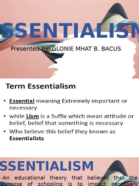 Image result for What Is Essentialism